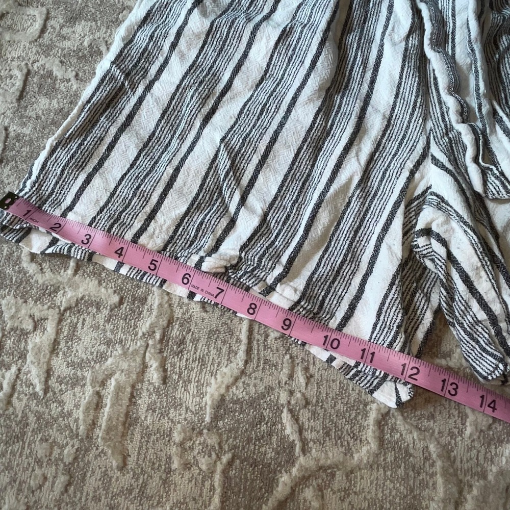 Mason & Belle Women's Striped Shorts Paperbag Waist Tie Casual Summer - Picture 5 of 8